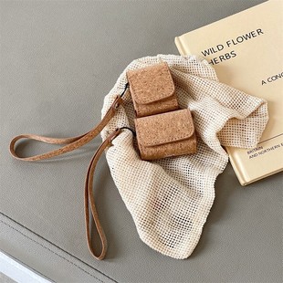 Customized Wood Grain Airpodspro2 Suitable for Apple Bluetooth Wireless Headphone Case Creative Protective Case 2/3 Generation Stylish