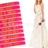 Spot single party etiquette with BRIDE to be wedding scalding Team bride bride shoulder strap