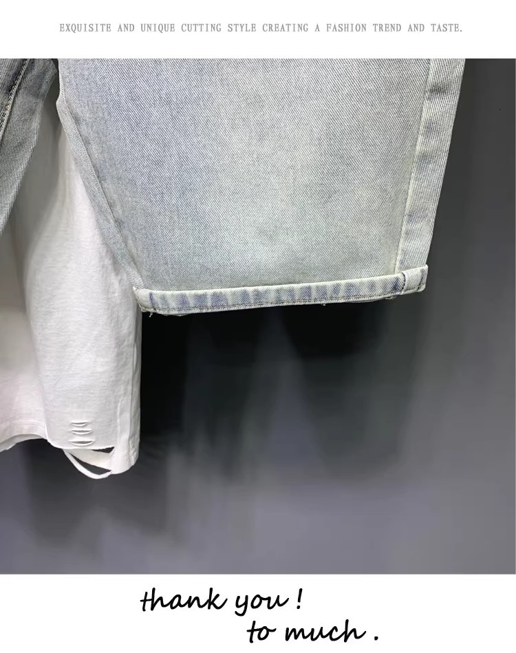 Men's Clothing Men's Retro Stretchy Denim Shorts Trendy Summer Style Five Point Pants For Formal & Casual For Mental_mkmklike.com