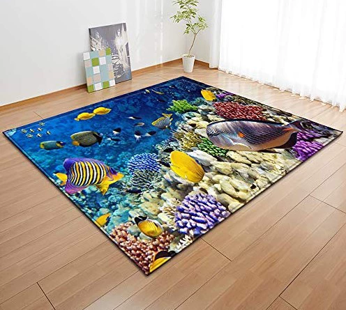 Нескользящий ковер для гостиной, милый рисунок, много размеров (40×60–160×230 см), разнообразие цветов
