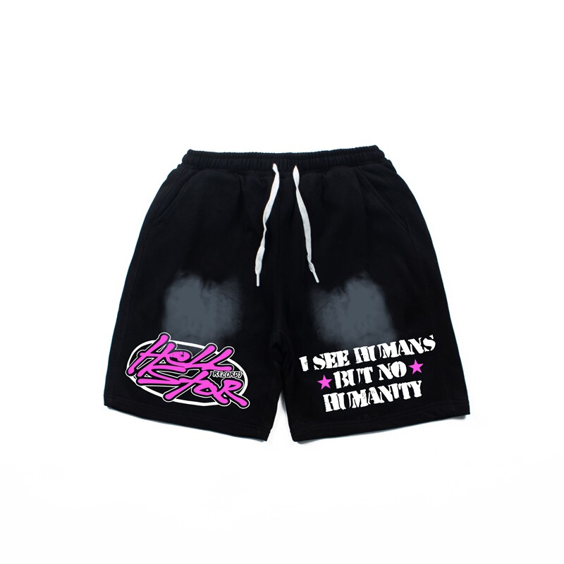 26 Cross-Border American High Street Basketball Sports Pants Retro Distressed Drawstring Casual Unisex Terry Cotton Shorts Five-Point Pants 26 Cross-Border American High Street Basketball Sports Pants Retro Distressed Drawstring Casual Unisex Terry Cotton Shorts Five-Point Pants