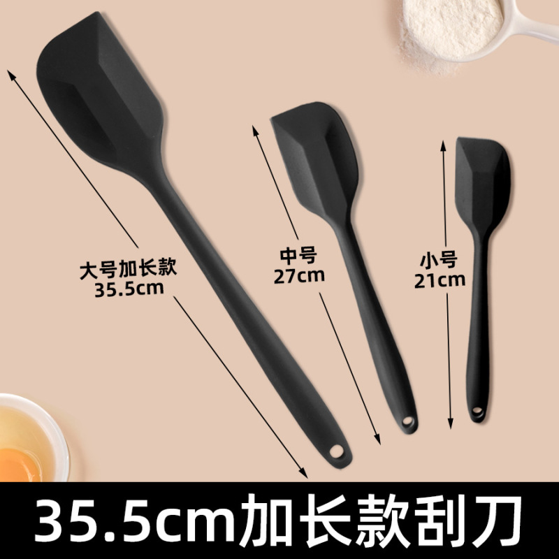 35.5cm extended silicone one-piece scraper high temperature cake cream mixing knife baking spatula spatula knife wholesale 35.5cm extended silicone one-piece scraper high temperature cake cream mixing knife baking spatula spatula knife wholesale