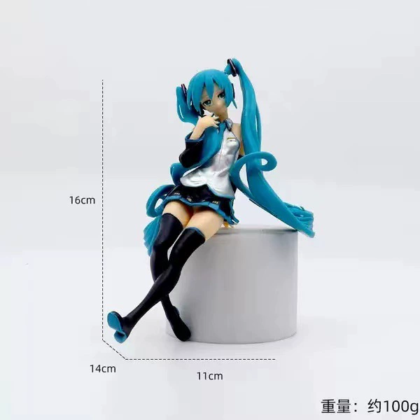 Высококачественная версия куклы Hatsune Hatsune PVC Cherry Blossom Miku Doll Two -dimensional Beauty Peripheral Chassis Side