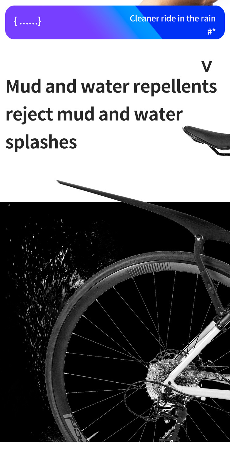 Bicycle Fenders, Mountain Bikes, Road Bikes, Adjustable Rear Wheel Mudguards, Cycling Rain Protection Boards, Exclusively for Cross-Border Sales