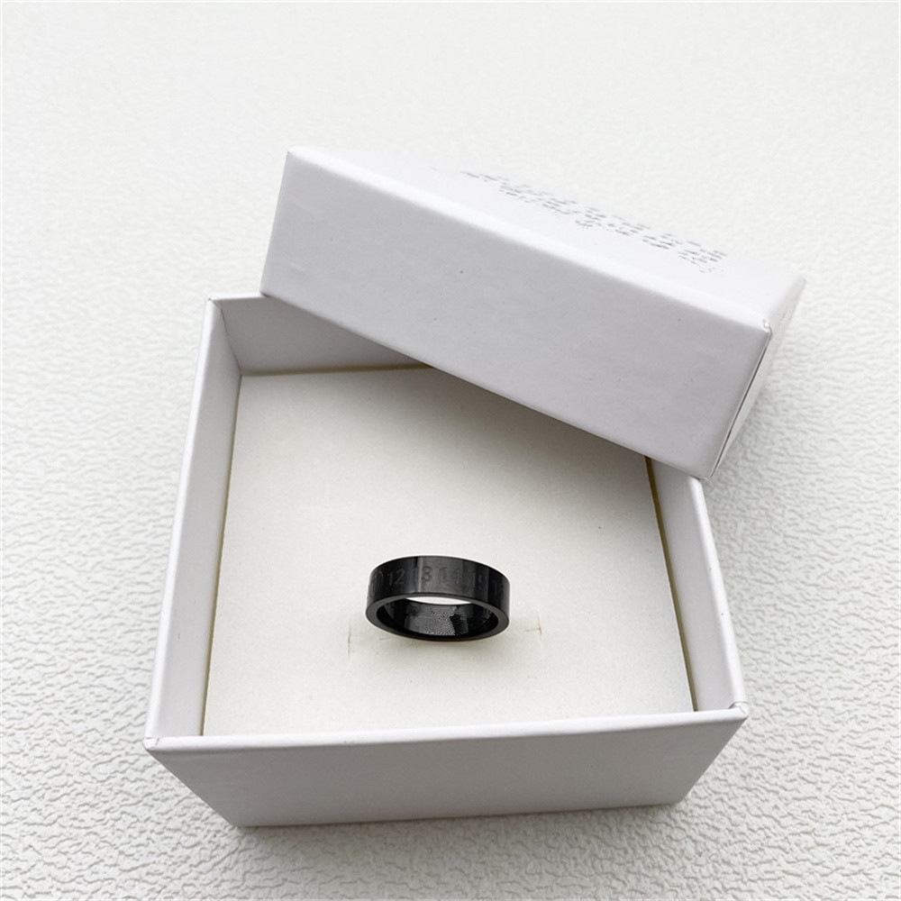 Maison Margiela Number Ring Metal Black