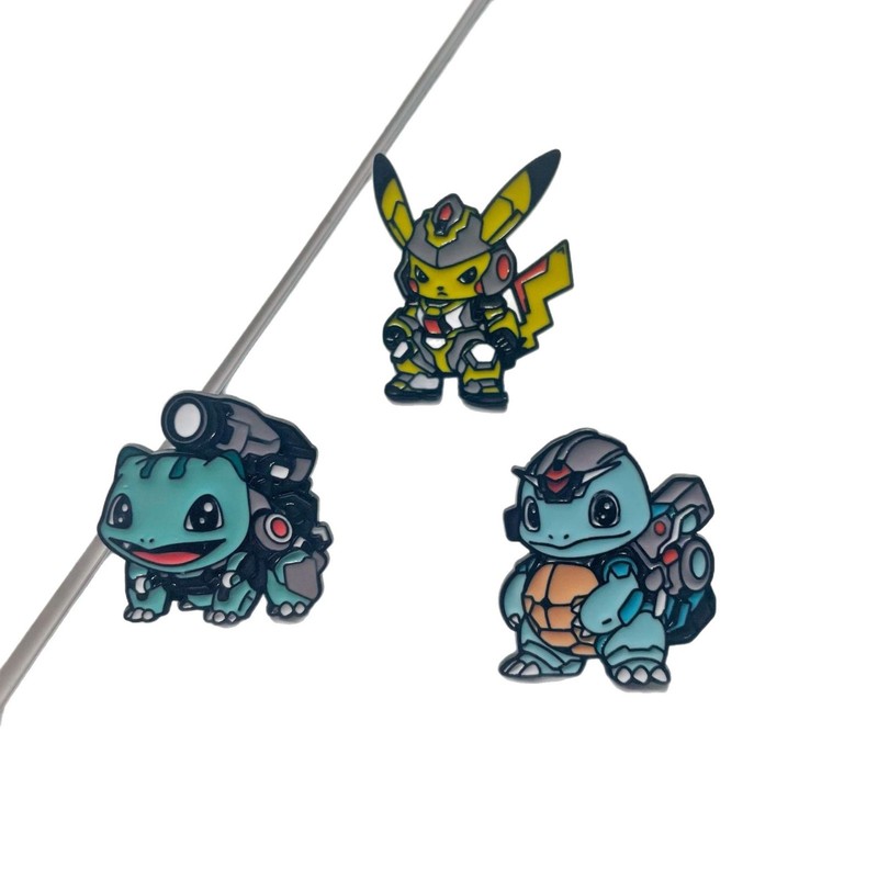 アニメ漫画ポケモン周辺ブローチポケモン合金バッジスクールバッグ衣類アクセサリーピカチュウ|undefined