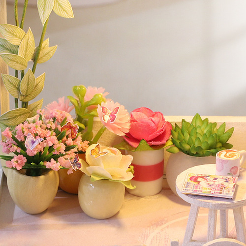 Jiate DIY Cabin M035 Honey Words with Dust Cover Handmade Assembly Attic Villa Qixi Valentine's Day Gift for Women