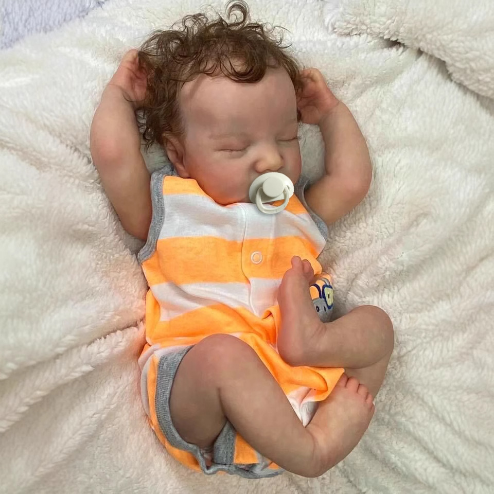 49cm muñeca de simulación bebé implantado pelo Levi transfronterizo e-commerce entrega de una sola pieza