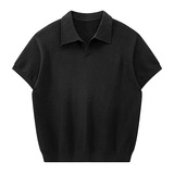 ZF8109-B潮牌海鸥领针织短袖T恤简约时尚cleanfit透气上衣，男装针织衫/毛衣，星座614