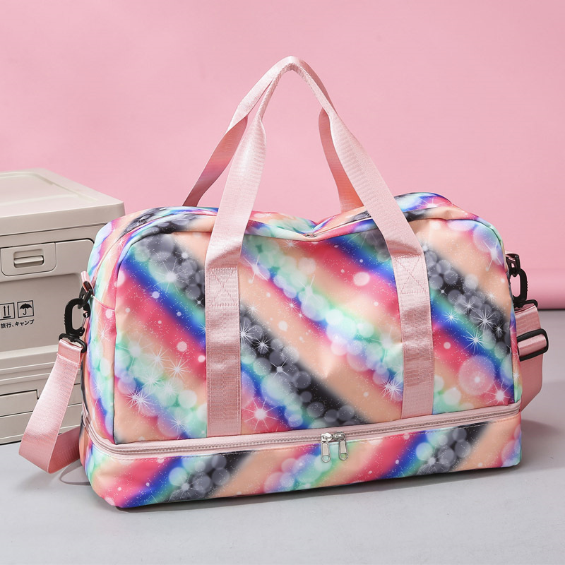 2024 nuevo estilo de moda bolsa de viaje de separación seca y húmeda de gran capacidad bolsa de fitness de almacenamiento de expansión bolsa de yoga deportiva