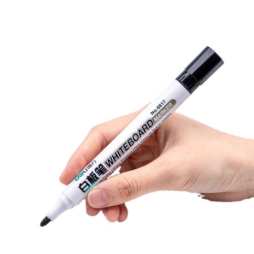 Reliable 6817 Erasable Whiteboard Markers Red Blue Black Water-based Whiteboard Markers Office Supplies