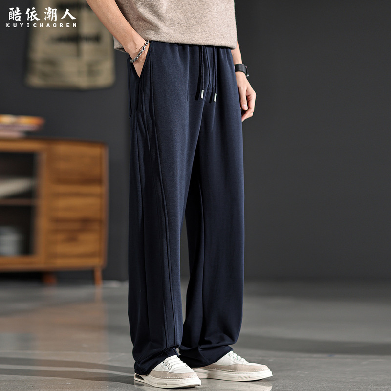 Modal Technology Ice-Feel Straight-Leg Sports Casual Pants for Men 2026 New Style Loose Fit Large Size Thin Drapey Long Pants Modal Technology Ice-Feel Straight-Leg Sports Casual Pants for Men 2026 New Style Loose Fit Large Size Thin Drapey Long Pants