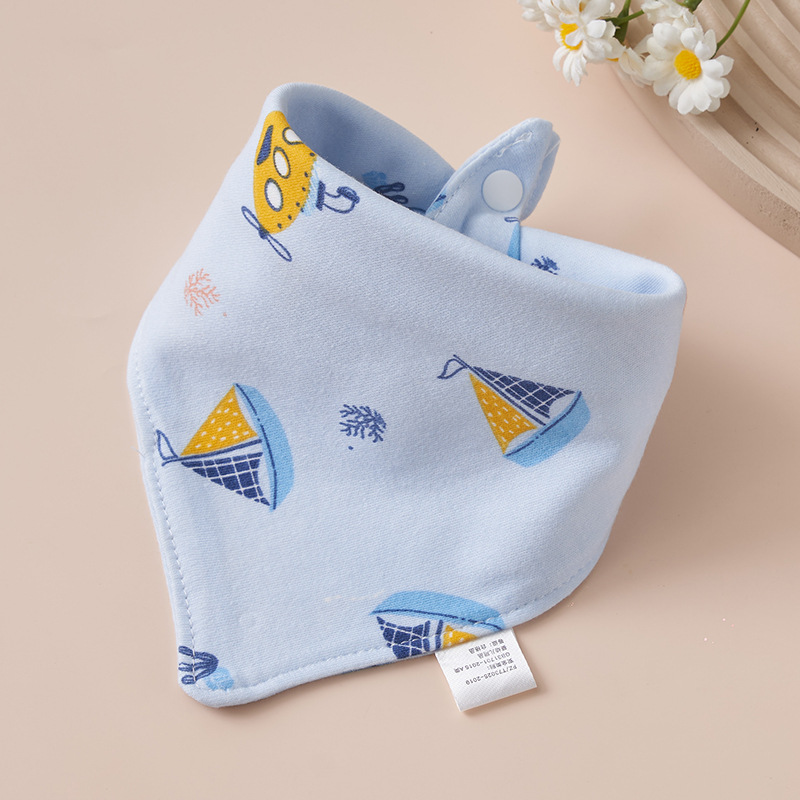 Baby algodón toalla de saliva toallas triangulares bebés recién nacidos anti-vomitación de leche buckle ultra suave buckle otoño invierno