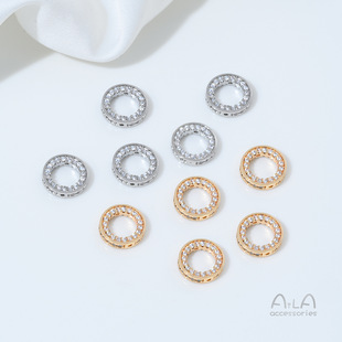 14K������ʯͨ������Ȧˮ��������A�h����ֹ�diy����Ʒ����