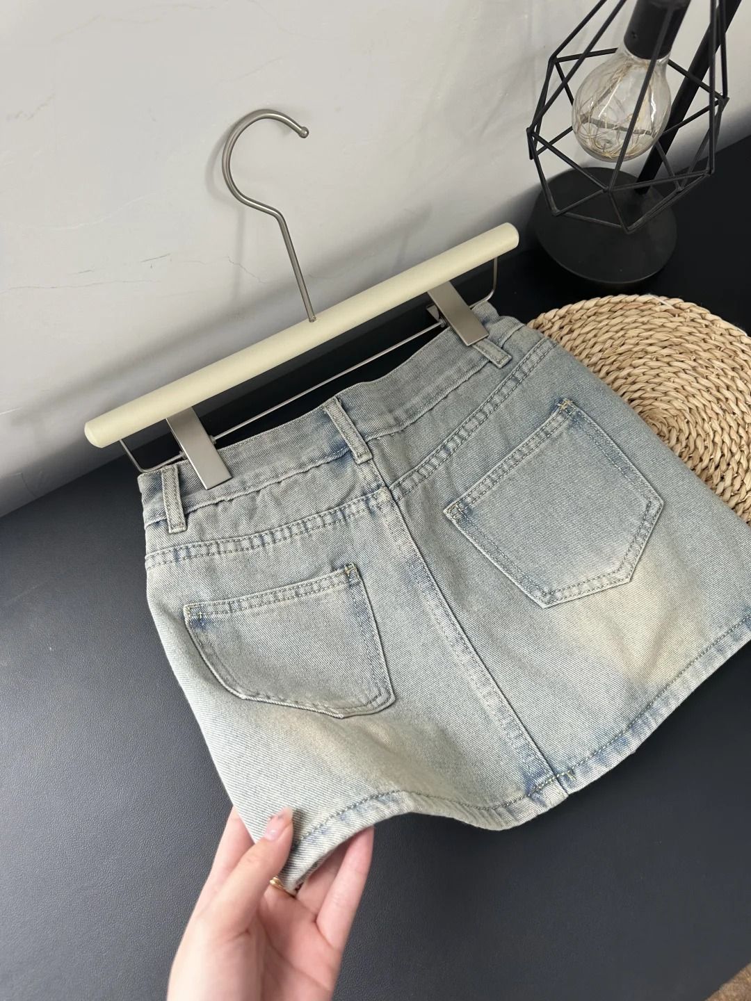 Plus Size High-Waisted Denim Mini Skirt Slimming A-Line Bodycon For Women Summer Design_ecoleips.com