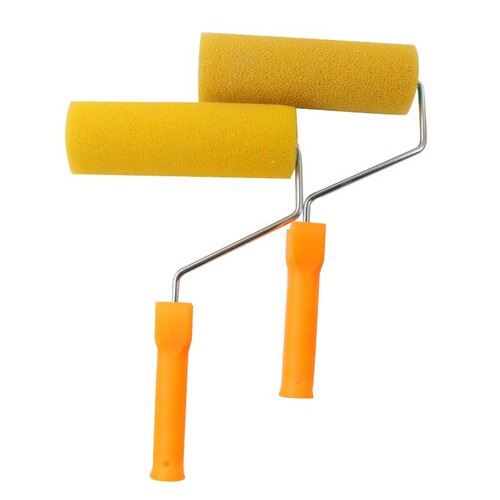 Factory Direct Selling 8-inch Roller Brush for Paint, Suitable for Both Interior and Exterior Wall Surfaces, Striped Texture Roller Brush for Yellow Putty Application and Texturing