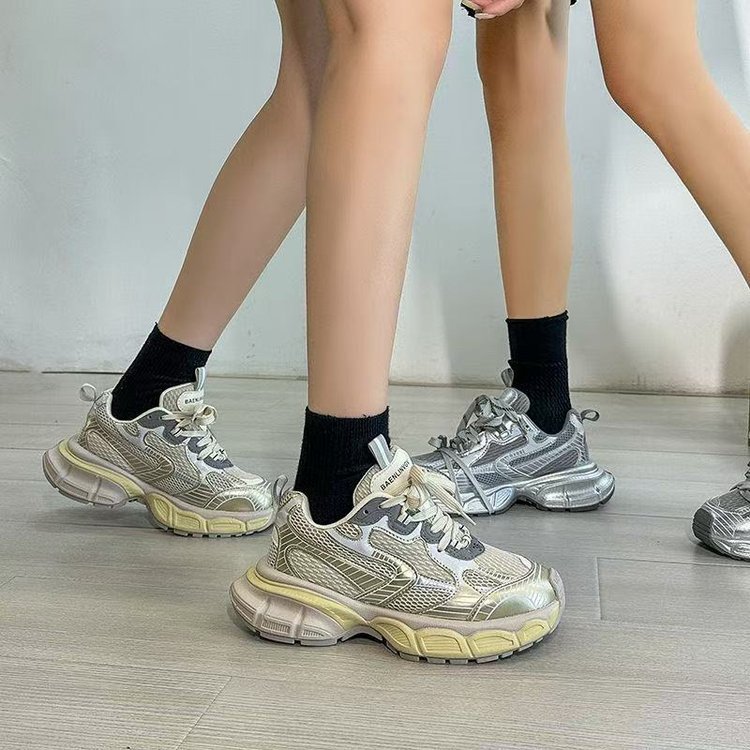Zapatos de papá para mujeres 2026 otoño nuevo estilo de moda, zapatos casuales transpirables, zapatos deportivos de moda para mujeres