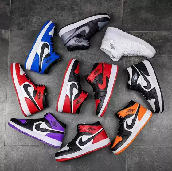 Aj Winter Couple Genuine Aj1 Black and White Panda Putian Shoes High-Top Air Force One Men's Shoes Basketball Sports Sneakers