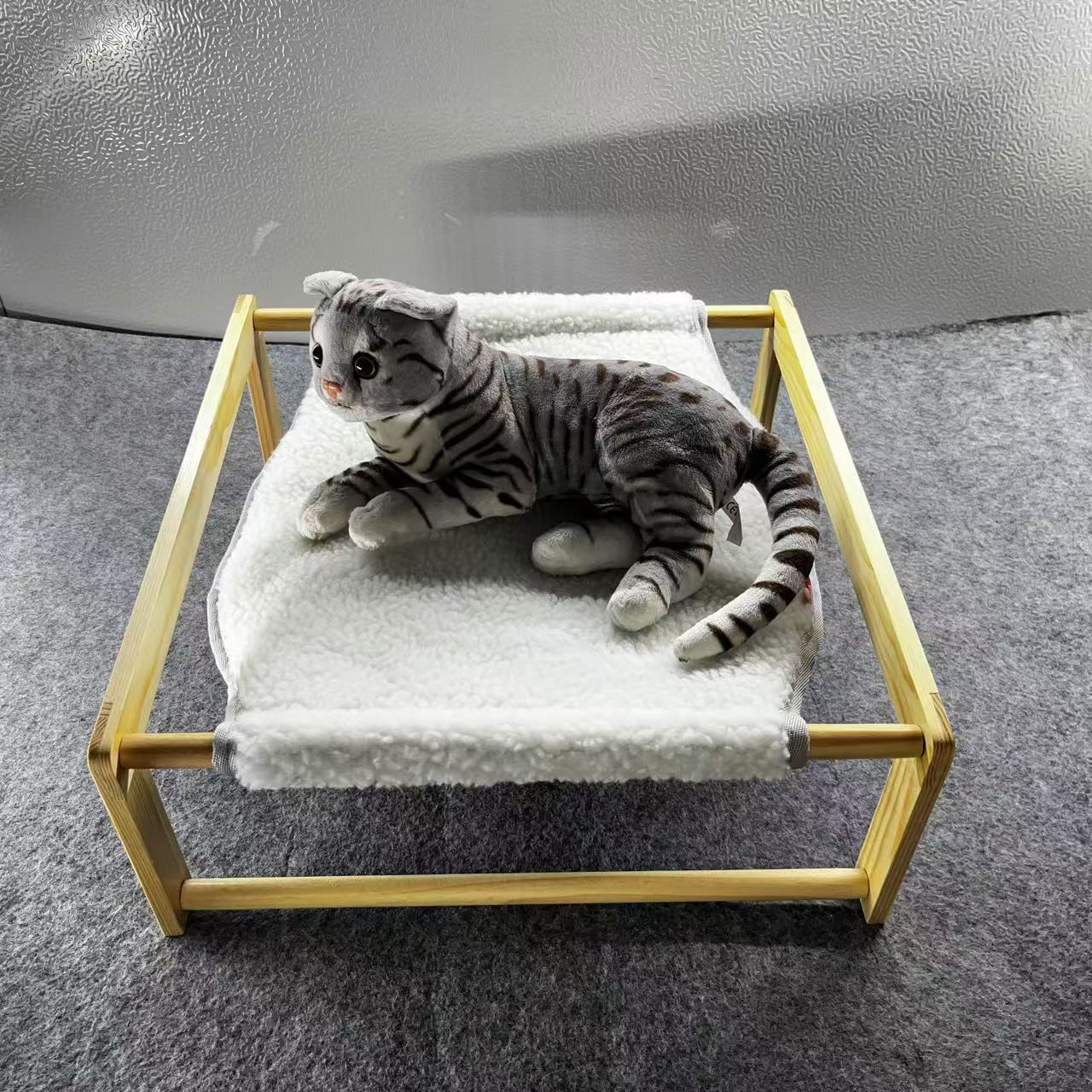 고양이 둥지 겨울 개 침대 애완 동물 둥지 고양이 침대 유니버설 고양이 둥지 고양이 매트 습기 방지 이동식 및 세척 가능한 애완 동물 양털 마칭 침대