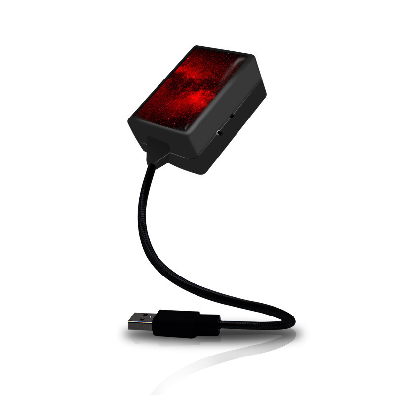 Lámpara de aire USB para automóviles Lámpara de atmósfera láser dinámica Lámpara de decoración de proyección de techo image 4