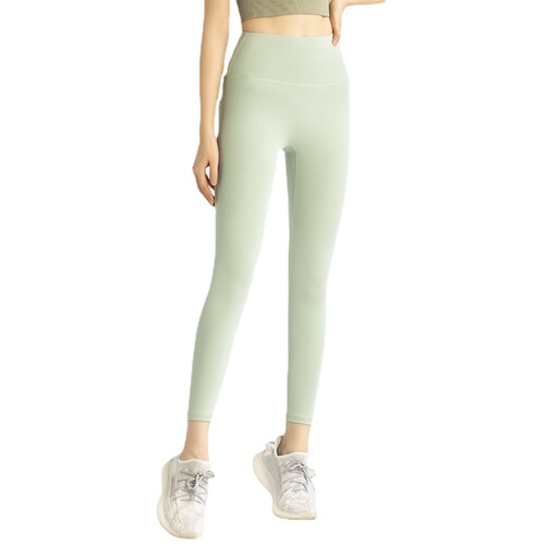 Kangnian yoga pants, high waist, nudity, no embarrassment, line sports, tight fitness pants, peach, hip lifting, no trace, yoga pants for women