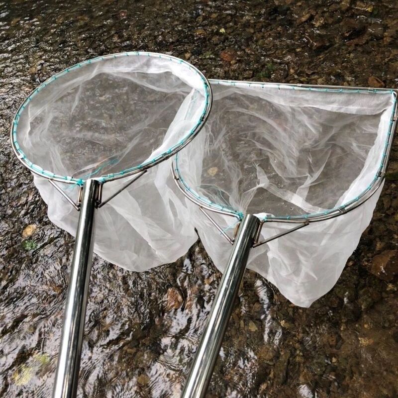 Directly from the Manufacturer, Integrated Stainless Steel Double Frame Anti-Wear Small Eye 100 Mesh Shrimp Fishing Net Fish Net Fishing Gear