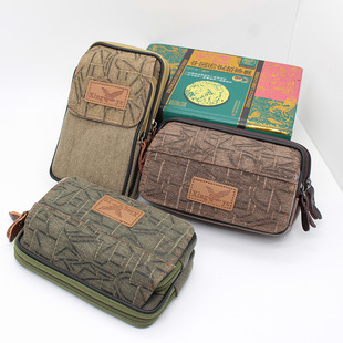 Men's mobile phone bag multifunctional wear belt mobile phone case site work waist bag small hanging coin purse Mini factory wholesale
