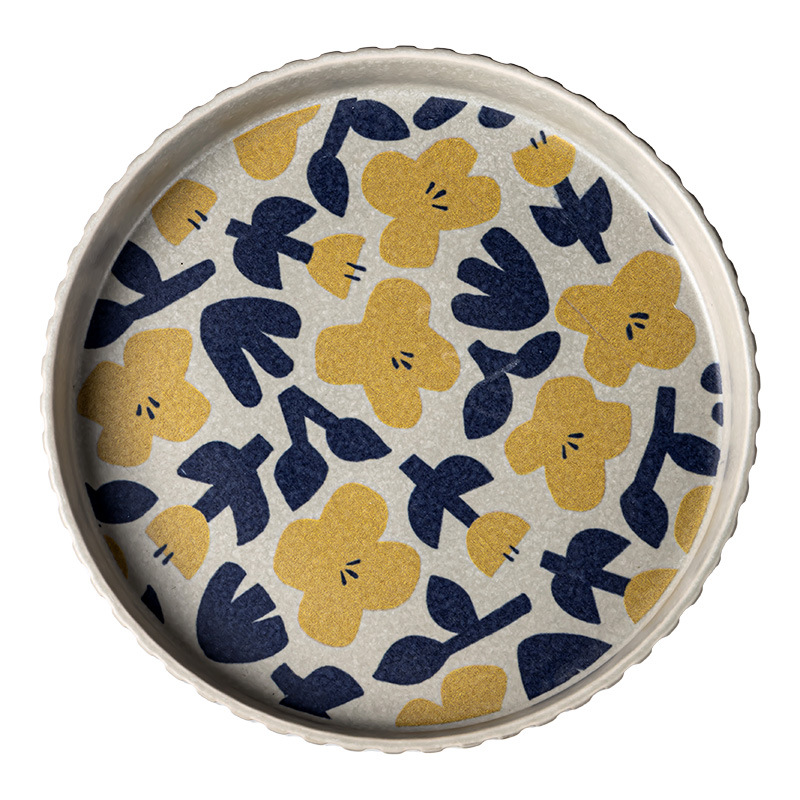 Plato de frutas de cerámica para el hogar, bandeja de año nuevo, plato alto, plato de almacenamiento de bocadillos de frutas retro de alto valor, decoración de té de sala de estar