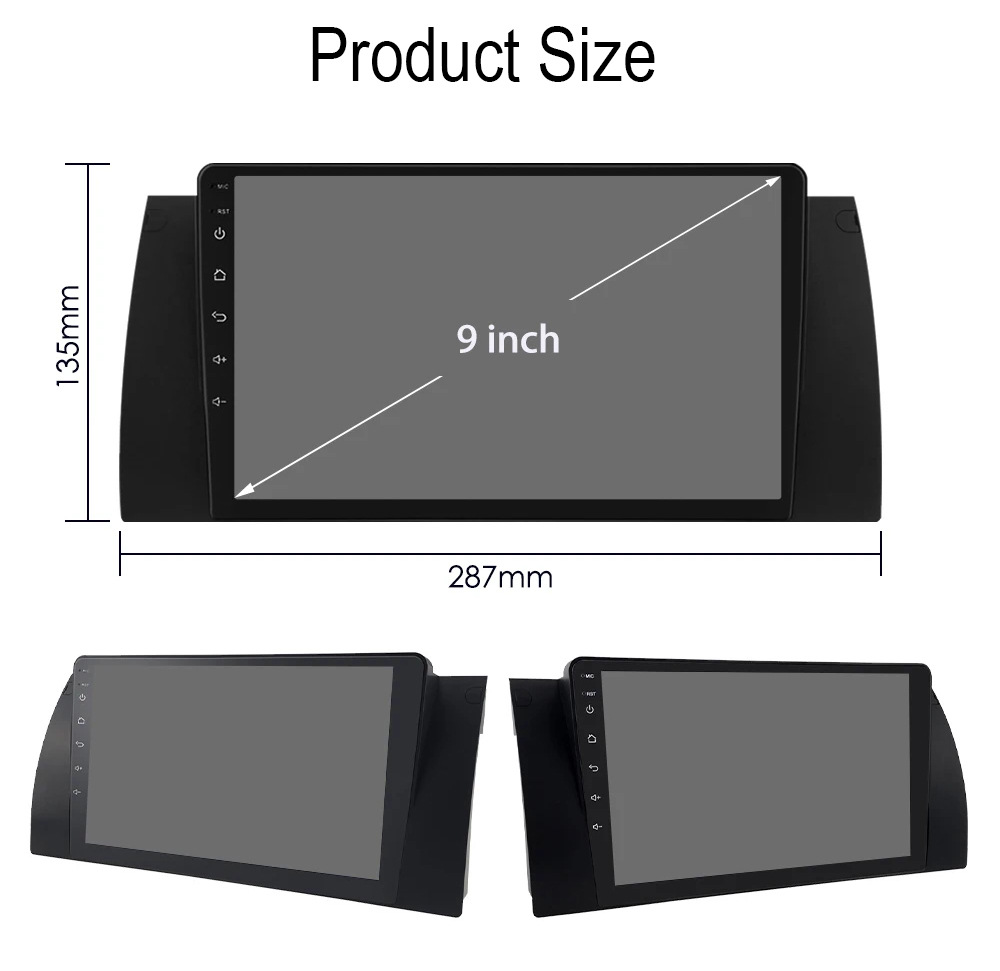 Cross-Border 9inch Suitable for Old Bmw 5 Series E39 Android Large-Screen Navigation Mp5 Reversing Image Car Navigator