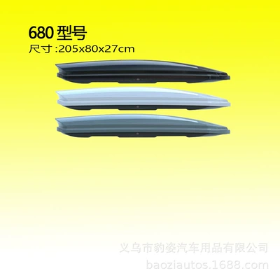 Suitcase – Roof box - black-flat-model-roof-trunk