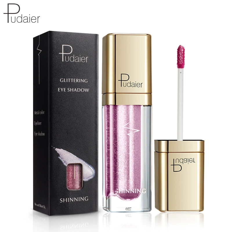 Палетка теней для век Pudaier 18-цвет Diamond Shine Liquid Glitter Powder - жемчужный блеск монохромная палитра