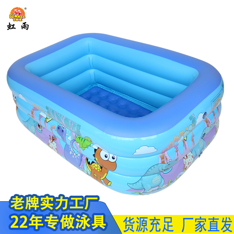 Inflatable square dinosaur