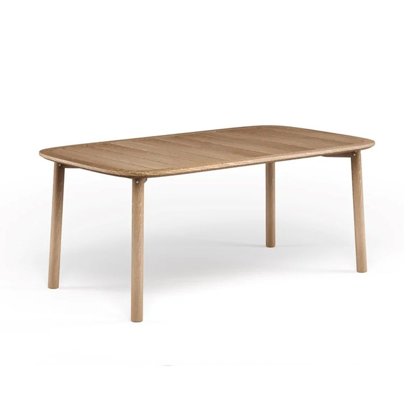 Mesa larga de teca de 160 cm