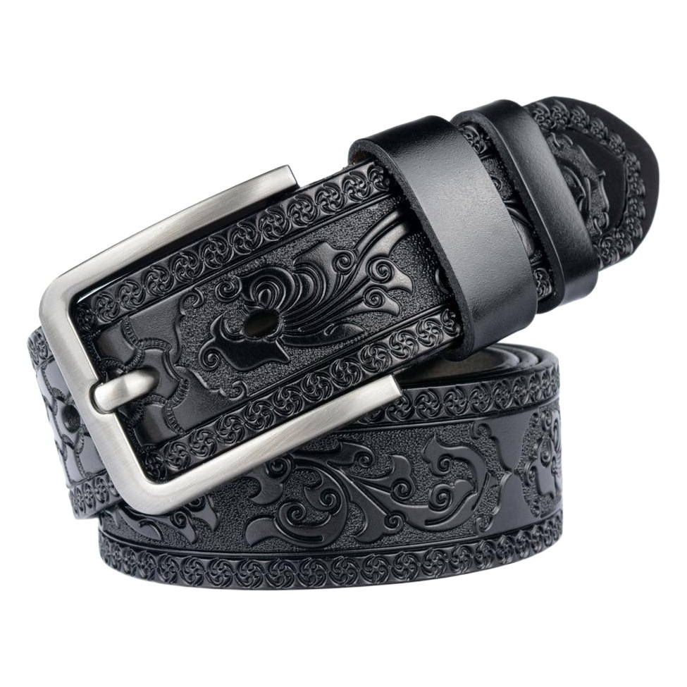 クロスボーダーのタオバオの商品源の個性の彫刻の工芸の男性のベルトのファッションのジーパンのベルトの男性の牛革のズボンのベルトのメーカー