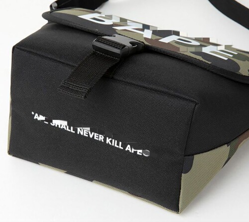 Japanese magazine appendix package ape head camouflage buckle tote bag, unisex waterproof shoulder and crossbody bag