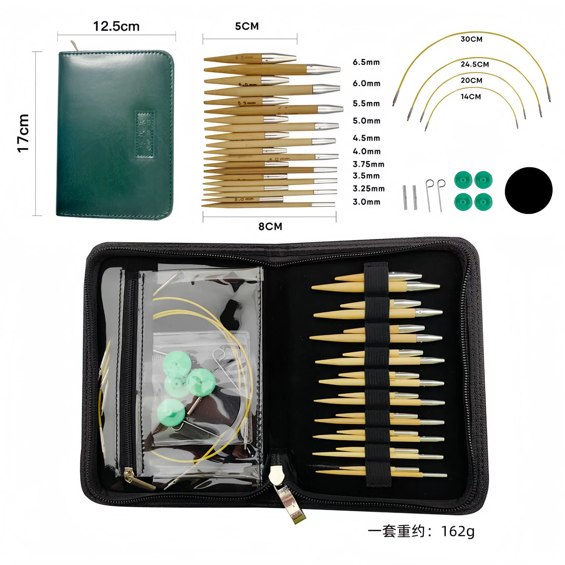 Манжеты ручная игла кольцо 5 трансграничная игла свитера Съемный бамбуковый свитер набор плетеных инструментов 8
