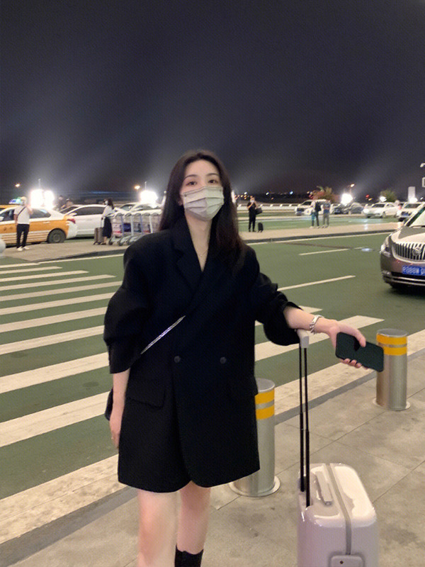 灰色感炸街小西装外套女2025秋季新款小个子休闲气质韩系西服|undefined