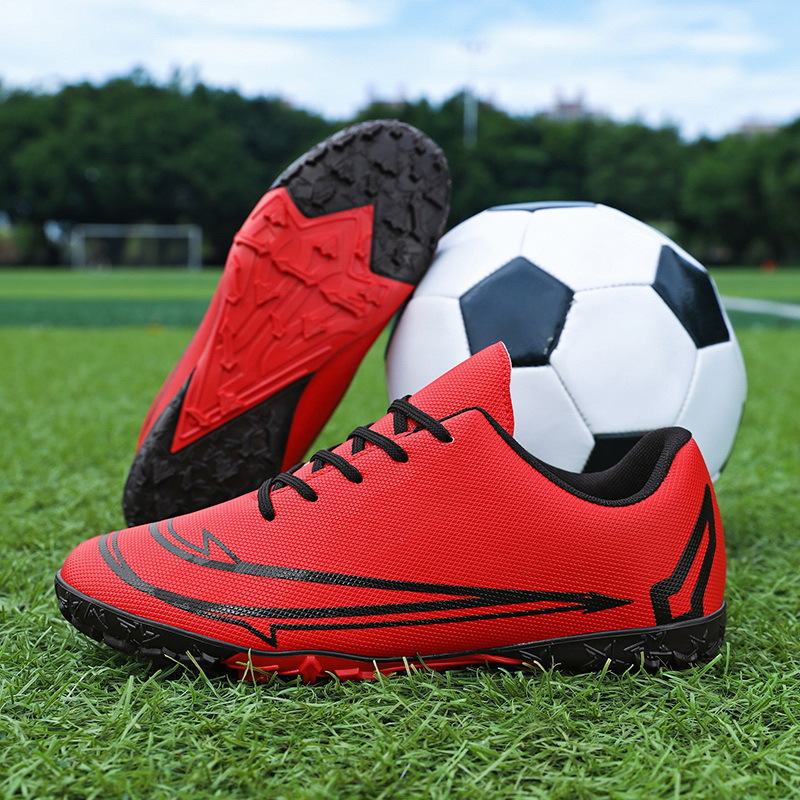 Nuevos zapatos de fútbol para niños transfronterizos zapatos de fútbol para hombres estudiantes zapatos de fútbol para mujeres TF zapatos de fútbol para hombres comercio exterior al por mayor