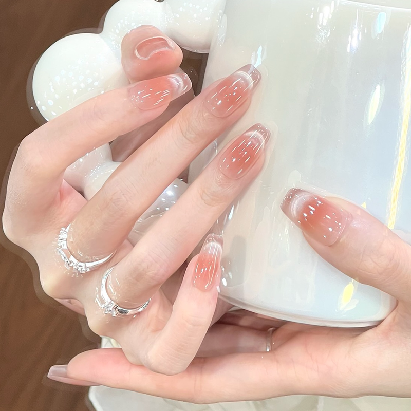 Manicure Wearable Nails New Year's High-Quality Smiling Cat's Eye High-Quality Nude Color Nail Art Pieces 10 Pieces Pack Manicure Wearable Nails New Year's High-Quality Smiling Cat's Eye High-Quality Nude Color Nail Art Pieces 10 Pieces Pack