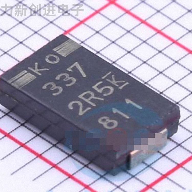 T520V337M2RTE025描述330UF 2.5V  钽电容