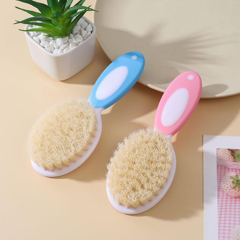 Bebé peine bebé lana peine cepillo recién nacido limpieza eliminación cabeza suciedad masaje suave pelo peine traje