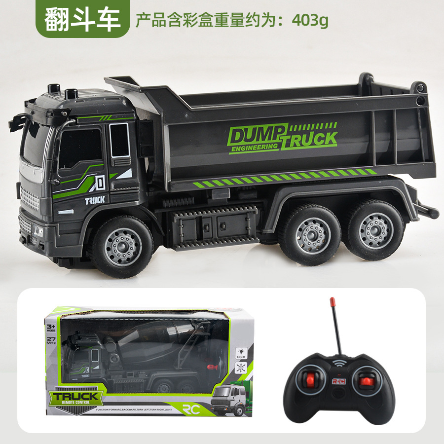 Envío gratuito niño excavadora control remoto de juguete eléctrico de cinco vías de carga inalámbrica fuego ingeniería vehículo niños modelo de comercio exterior