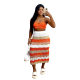 TS1322 Cross-border Source European and American New Women's Casual Bikini Segment Color Beach Dress