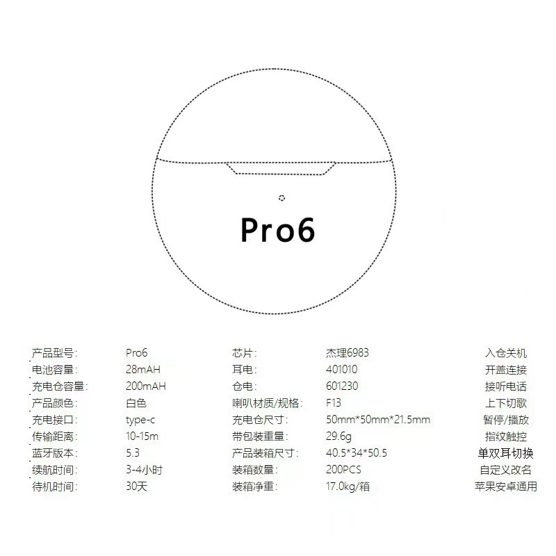 25 новая беспроводная Bluetooth-гарнитура Huaqiangbei pro4 четвёртого/пятого поколения, сверхдлительная батарея, высокое качество звука для телефона