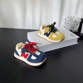 蓝海鱼小童运动鞋男女童复古阿甘鞋二棉学步鞋休闲鞋一手码批发