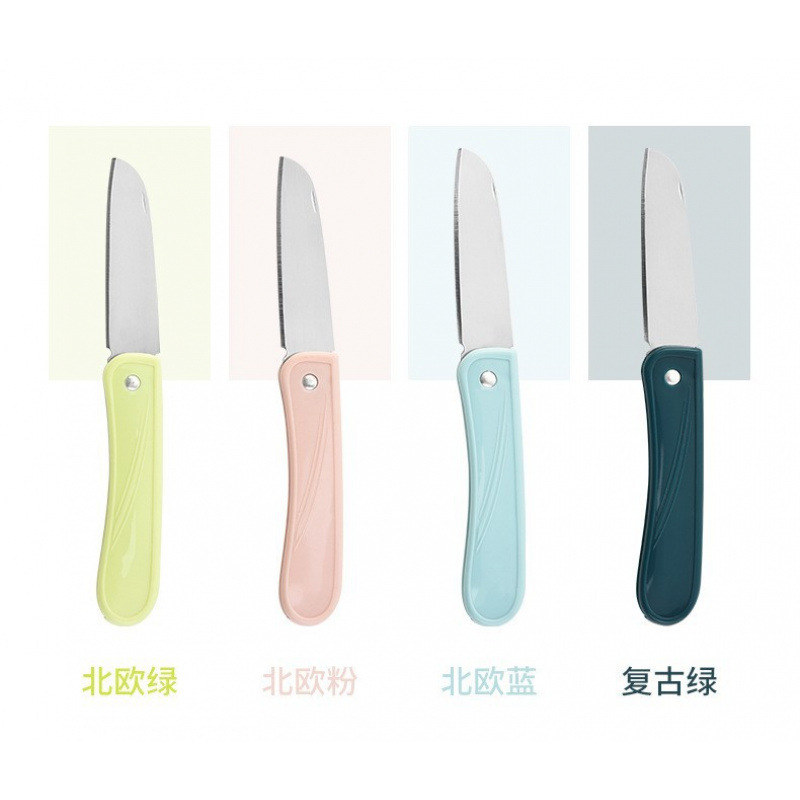 Cuchillo de agua de cocina Cuchillo de fruta doméstico portátil de acero inoxidable Cuchillo de fruta plegable Cuchillo plegable multifuncional para el hogar