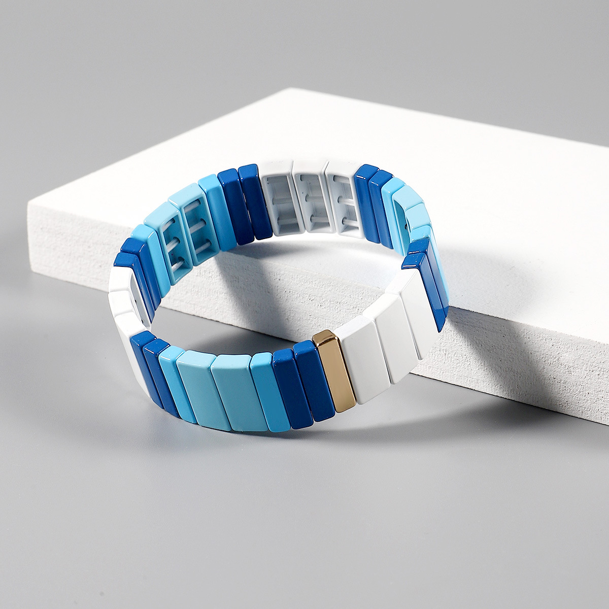 1 Piece Retro Color Block Enamel Handmade Womenu0027S Bangle