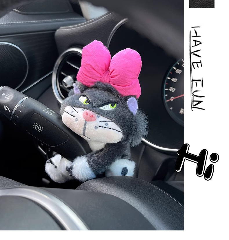 Car Steering Wheel Gaiter Decorative Doll Doll Lucifer Central Control Wiper Ornaments Cute Plush Car Interior