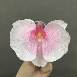 人造仿真蝴蝶兰花头绢花手工DIY花朵假花花瓣配件家居装饰婚庆