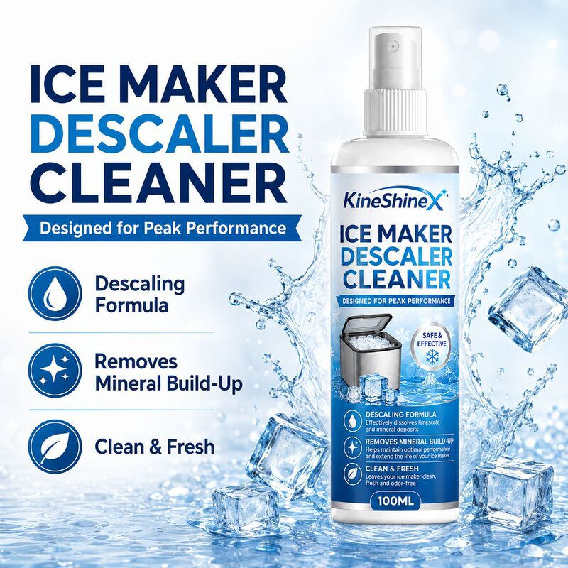 Kineshinex Ice Maker Descaler 100ml Powerful Cleaning Agent for Mineral Deposits Improves Ice Maker Efficiency Kineshinex Ice Maker Descaler 100ml Powerful Cleaning Agent for Mineral Deposits Improves Ice Maker Efficiency